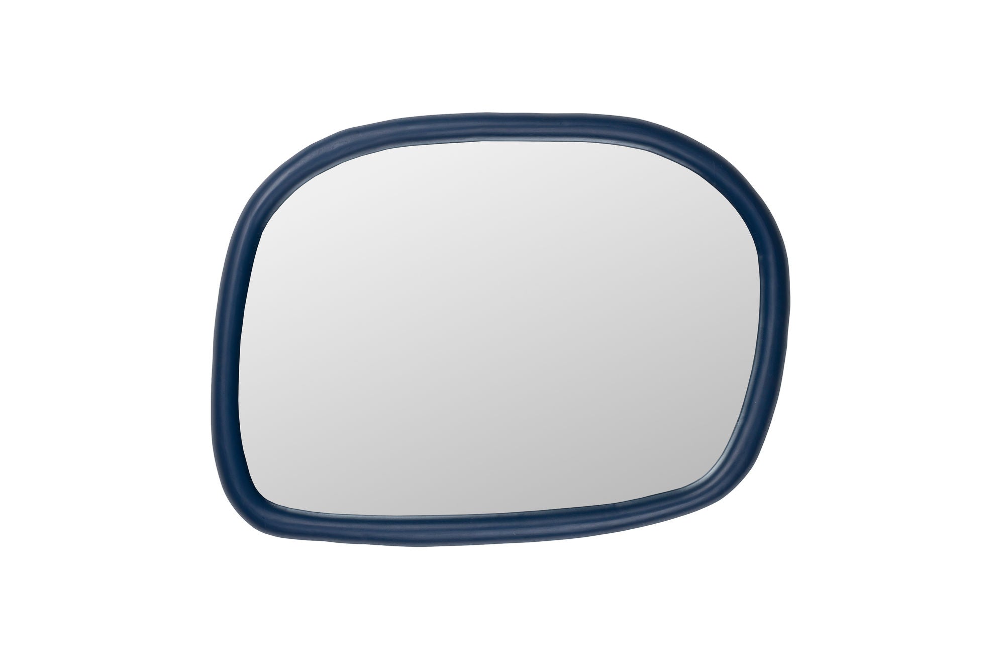 Zuiver Looks Organic Navy Blue Mango Wood Wall Mirror Medium